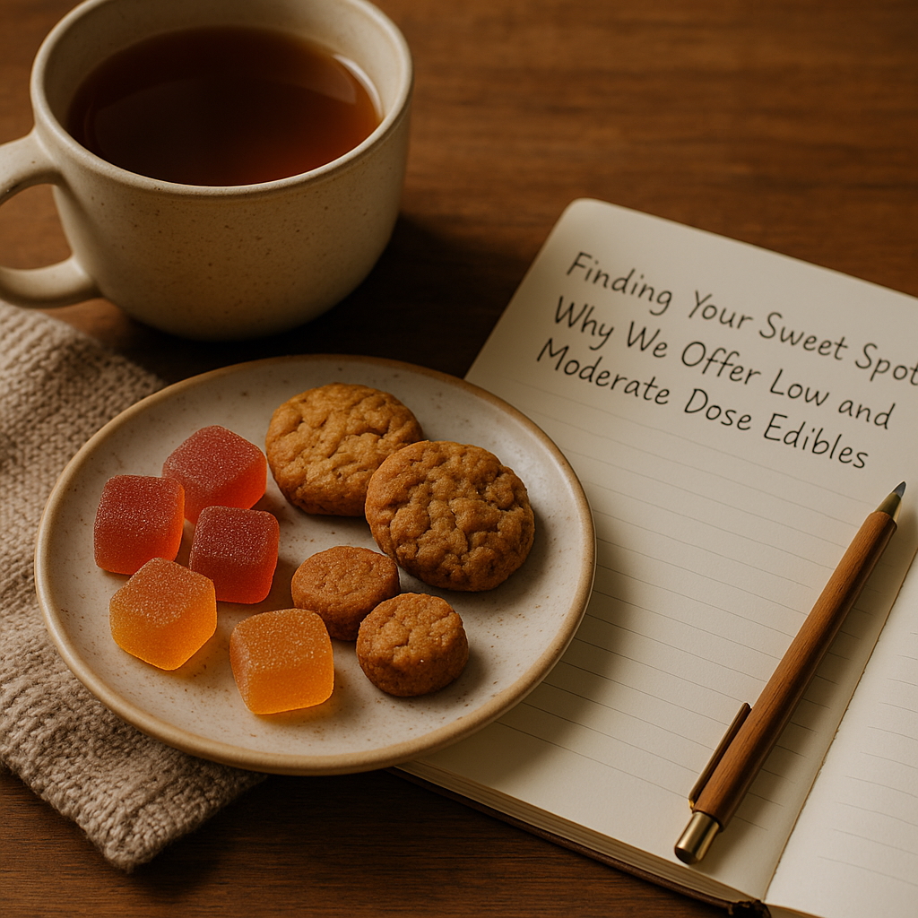Finding Your Sweet Spot: Why We Offer Low and Moderate Dose Edibles